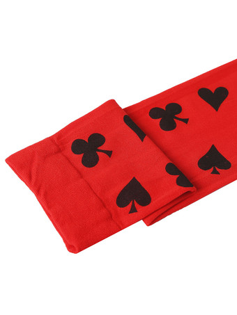 女性サロンストッキングレッドポケニーハイソックスハロウィンコスプレコスチュームアクセサリー