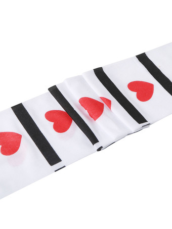 女性サロンストッキングチェック柄ハートニーハイソックスハロウィンコスプレ衣装アクセサリー