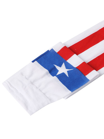 女性サロンストッキングアメリカの国旗ニーハイソックスハロウィンコスプレ衣装アクセサリー