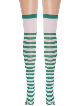 女性サロンストッキングクローバーニーハイソックスハロウィンコスプレコスチュームアクセサリー