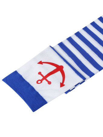 女性サロンストッキングセーラーニーハイソックスハロウィンコスプレコスチュームアクセサリー