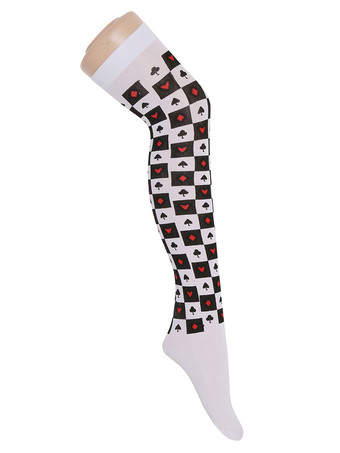 女性サロンストッキングポケプラッドニーハイソックスハロウィンコスプレコスチュームアクセサリー