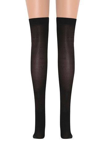 スカルガールサロンストッキングニーハイソックスハロウィンコスプレコスチュームアクセサリー