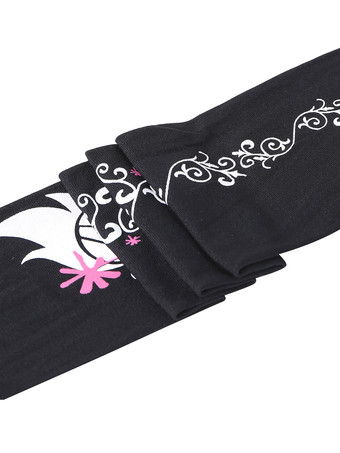 スカルガールサロンストッキングニーハイソックスハロウィンコスプレコスチュームアクセサリー