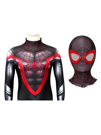 マーベルスパイダーマンインザスパイダーバースマイルズキッズ全身タイツハロウィンコスプレコスチューム