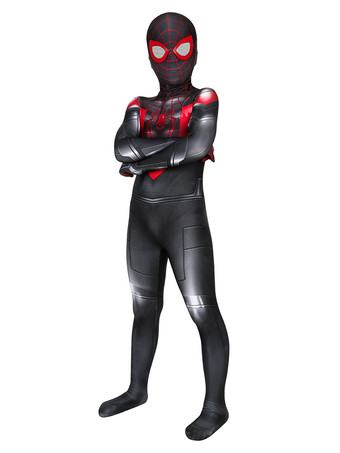マーベルスパイダーマンインザスパイダーバースマイルズキッズ全身タイツハロウィンコスプレコスチューム