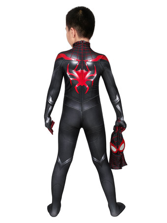 マーベルスパイダーマンインザスパイダーバースマイルズキッズ全身タイツハロウィンコスプレコスチューム