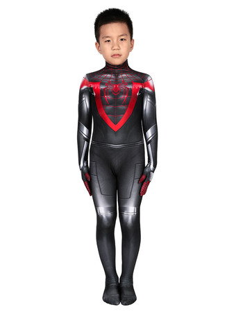 マーベルスパイダーマンインザスパイダーバースマイルズキッズ全身タイツハロウィンコスプレコスチューム