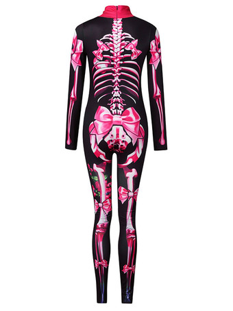 ハロウィン カーニバルコスチュームスケルトン全身タイツジャンプスーツカーニバル衣装