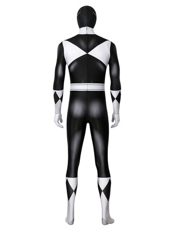 Power Rangers Schwarzer Ranger Zentai Overall Cosplay Kostüm