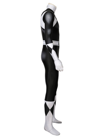 Power Rangers Schwarzer Ranger Zentai Overall Cosplay Kostüm