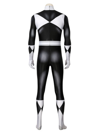 Power Rangers Schwarzer Ranger Zentai Overall Cosplay Kostüm