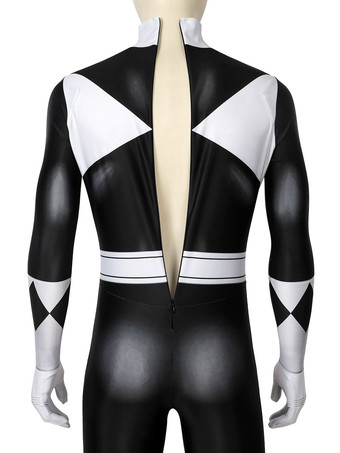 Power Rangers Schwarzer Ranger Zentai Overall Cosplay Kostüm