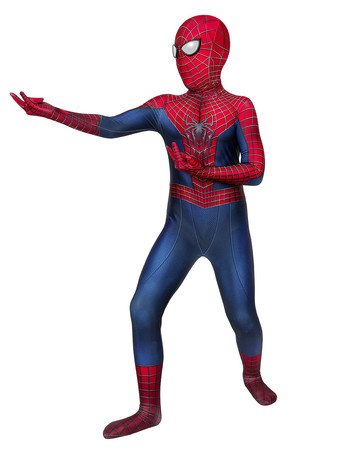 スパイダーマンクラシックスーツキッズコスプレジャンプスーツ全身タイツコスプレコスチュームカーニバル