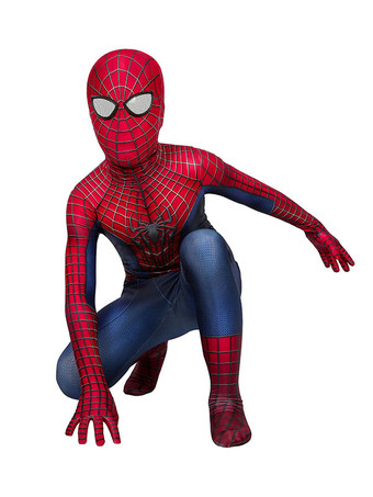 スパイダーマンクラシックスーツキッズコスプレジャンプスーツ全身タイツコスプレコスチュームカーニバル