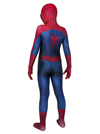 スパイダーマンクラシックスーツキッズコスプレジャンプスーツ全身タイツコスプレコスチュームカーニバル