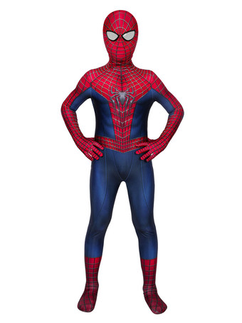 Spider-Man Klassischer Anzug Kinder Cosplay Overall Zentai Cosplay Kostüm Karneval