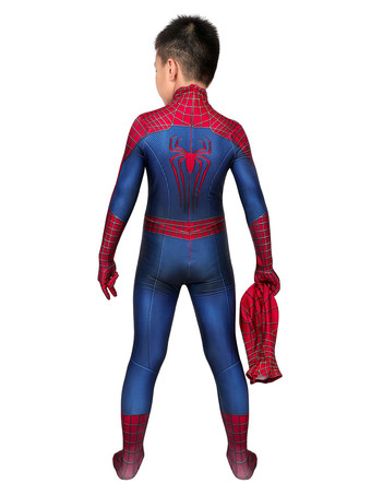 スパイダーマンクラシックスーツキッズコスプレジャンプスーツ全身タイツコスプレコスチュームカーニバル