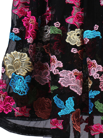 ブラックボールルームダンスコスチューム女性のライクラスパンデックスセットドレス刺繍ダンスウェア