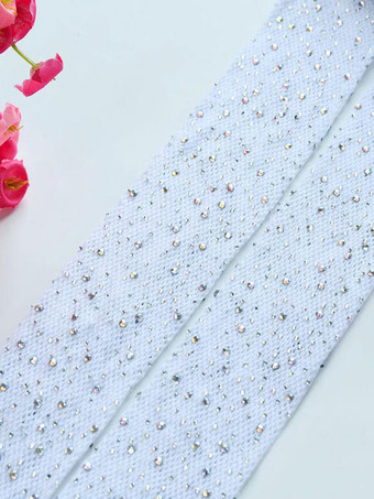 ホワイト 女性のホーザリーランジェリー赤いナイロンセクシーなラインストーン