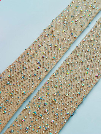 肌色女性のホーザリーランジェリー赤いナイロンセクシーなラインストーン