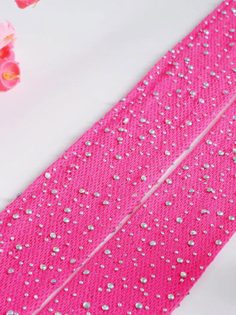 パールピンク女性のホーザリーランジェリー赤いナイロンセクシーなラインストーン