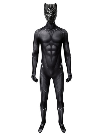 Black Panther T'Challa Cosplay Kostüm Polyester Erwachsene Overall Marvel Comics Cosplay