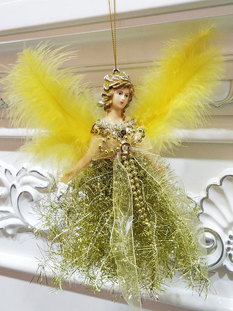 イエローパーティー用品ポリエステルラブリーファイバークリスマスホリデークリスマス子供デコレーション