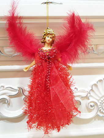 レッド パーティー用品ポリエステルラブリーファイバークリスマスホリデークリスマス子供デコレーション