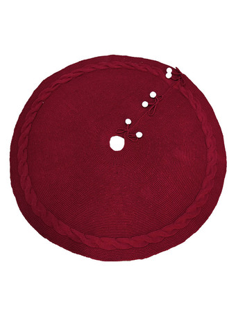 クリスマスツリースカートニットツリースカートエプロンクリスマスツリーオーナメント