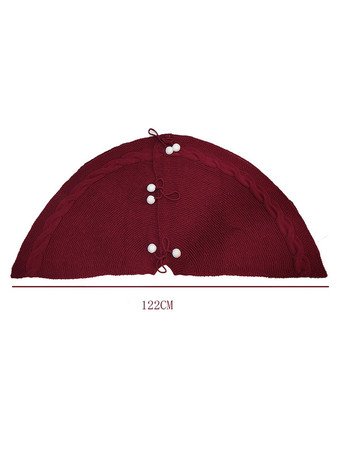 クリスマスツリースカートニットツリースカートエプロンクリスマスツリーオーナメント