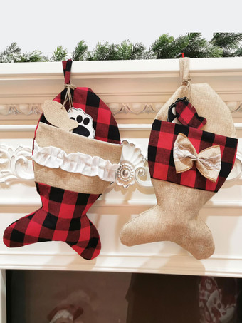 クリスマスペットソックスクリスマスデコレーションクリスマスソックスギフトバッグ