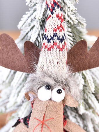 クリスマスホリデーデコレーションエルクドールドールクリスマスポリエステルファイバーツリーペンダント
