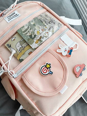 甘いロリータバッグブルーポリエステルポリエステルバックパックロリータアクセサリー