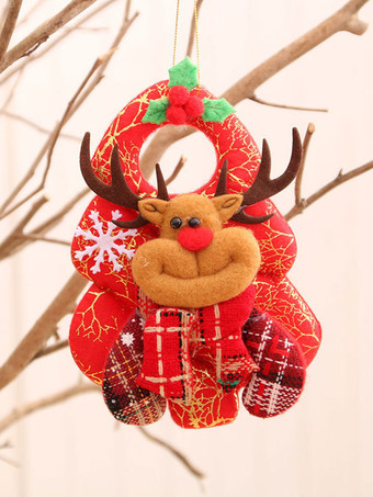 ブラウン クリスマスパーティー用品ポリエステル繊維クリスマスクリスマスコスチュームデコレーション