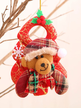 オレンジ クリスマスパーティー用品ポリエステル繊維クリスマスクリスマスコスチュームデコレーション