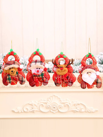 レッド クリスマスパーティー用品ポリエステル繊維クリスマスクリスマスコスチュームデコレーション