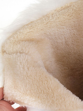 ロリータアンクルホワイトPUレザーボウラウンドトゥロリータシューズスウィートロリータブーツ