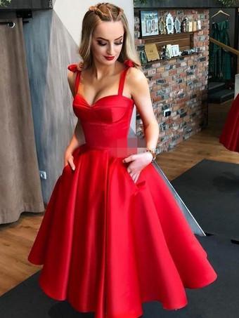 Vestido de novia vintage Vestidos de novia rojos de los años 50