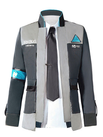 Detroit Become Human Connor Halloween Cosplay Coat Suit Version