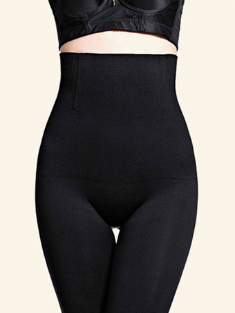 ブラック 女性ハイウエストシェイプウェアストレッチパンティーボディシェイパー