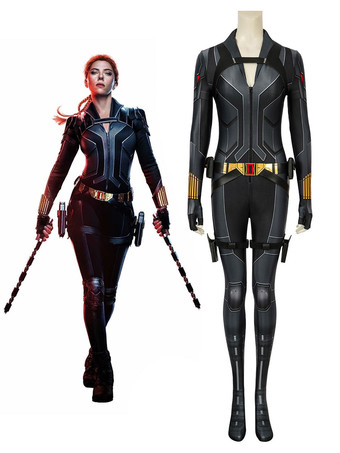 Marvel Comics Veuve noire Natasha Romanova cosplay costume noir Catsuit Zentai