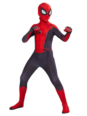 Marvel Comics Spider Man Far From Home Jumpsuit Kid Cosplay Costume Carnival