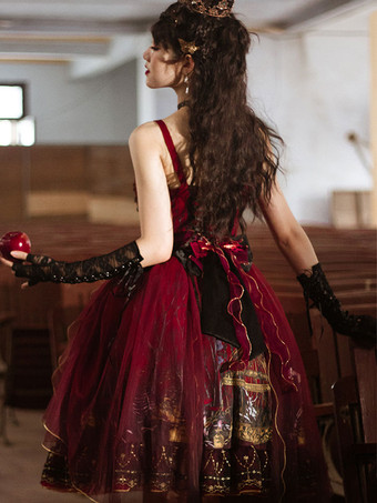 Gothic Lolita JSK Dress Rot Forest Lolita Jumper Skirt