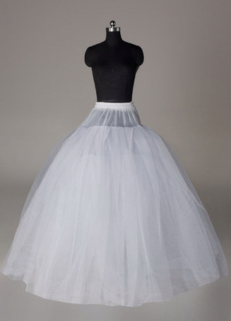Wedding Petticoat White Full Gown 4 Tier Bridal Crinoline Slip