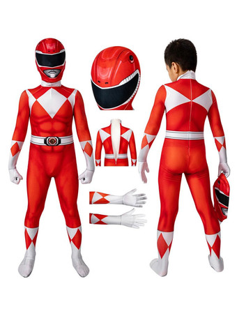 Kyoryu Sentai Zyuranger Geki Power Ranger Cosplay Costume Kids Cosplay Tights