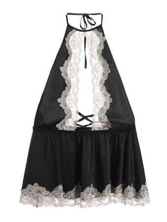 レディースメイドコスチュームセクシーサーヴァントポリエステル寝室コスチューム