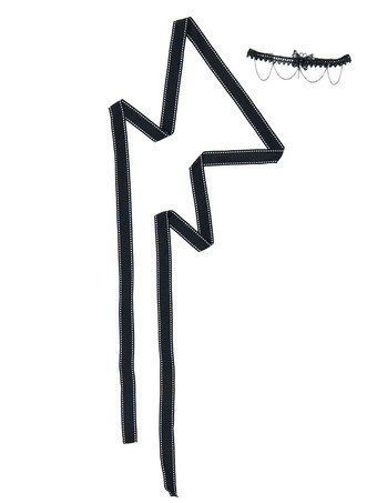 ゴシックロリータOPドレス　2ピースセット　ノースリーブ　ポリエステル　ダークロリータジャンパースカート