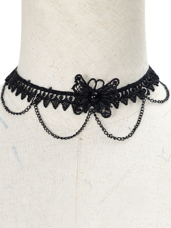 ゴシックロリータOPドレス　2ピースセット　ノースリーブ　ポリエステル　ダークロリータジャンパースカート