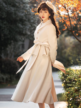 Jupe longue classique Lolita SK en polyester blanc tous les jours robe longue lolita décontractée